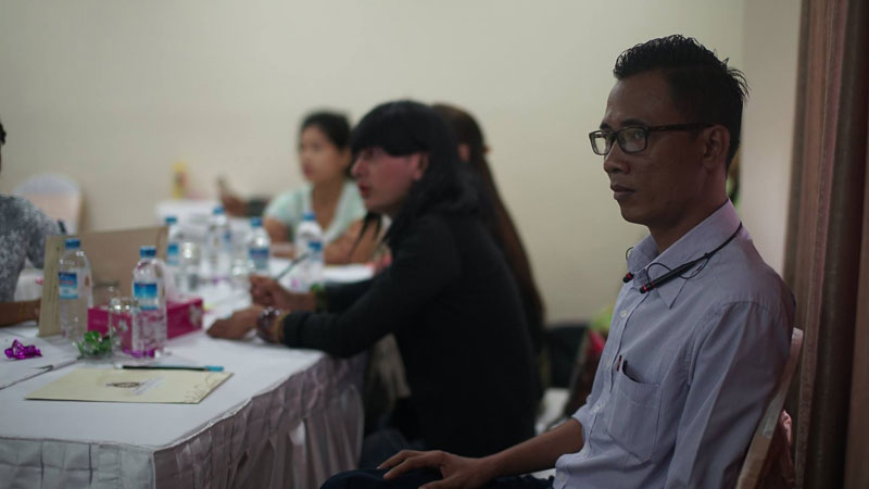 Kyaw Zayar Swe, a male sex worker who has been an advocate of the amendment of prostitution law in Myanmar.