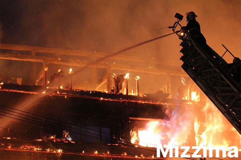 Blaze Guts Historic Teak Wood Yangon Hotel Mizzima Myanmar News And Insight