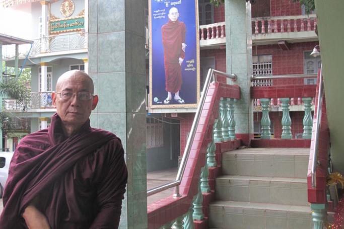 Vimala Buddhi at his monastery in Mawlamyine, Mon State, on Oct. 13. (PHOTO:- Myanmar Now/Phyo Thiha Cho)