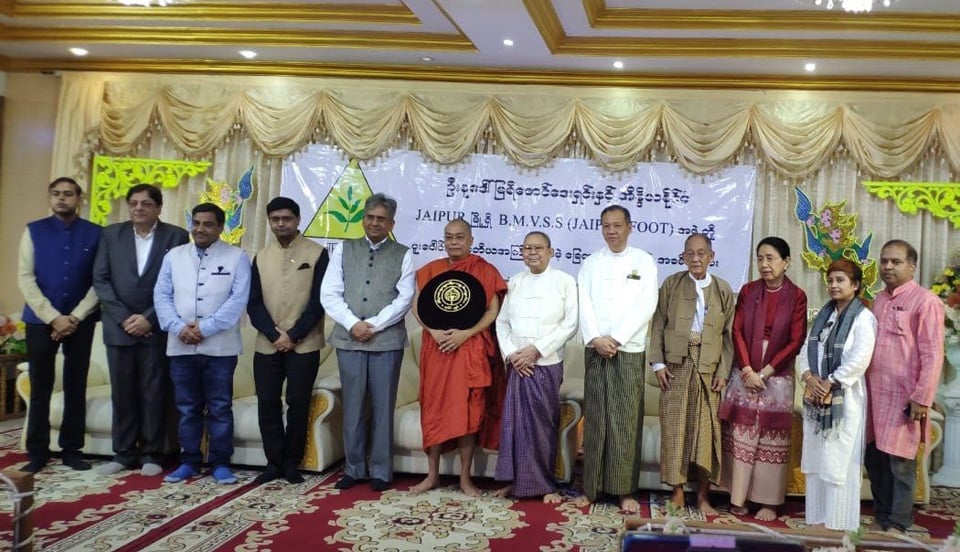 Jaipur Foot artificial limb fitting underway in Myanmar Mizzima