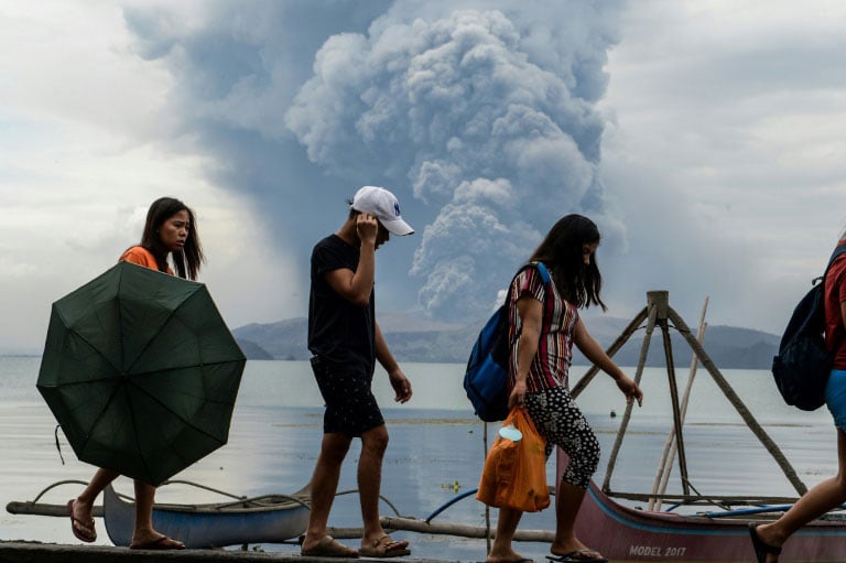 Philippines On Alert As Volcano Spews Ash, Lava | Mizzima Myanmar News ...