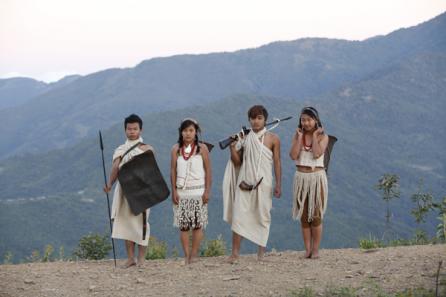 Young Chin showing their traditional dress. Photo: Hong Sar