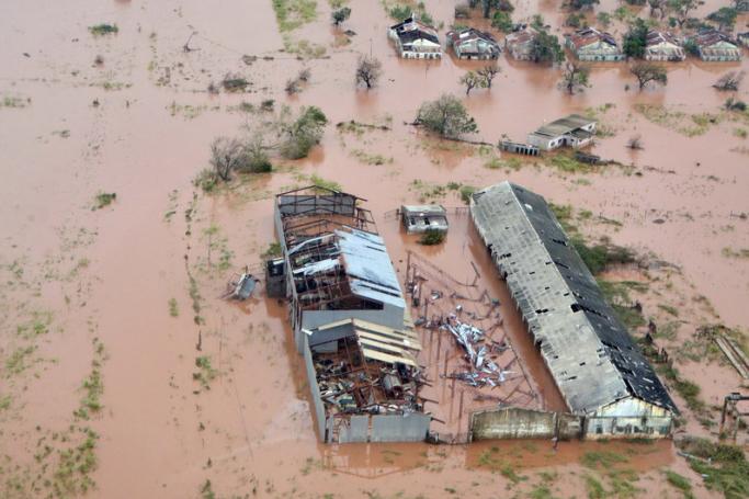 File) An aerial view shows damage from the flood waters after cyclone Idai made landfall in Sofala Province, Central Mozambique, 21 March 2019. Photo: EPA