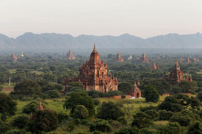 A general view of some of the pagodas in Bagan city, Myanmar. Photo: Rungroj Yongrit/EPA
