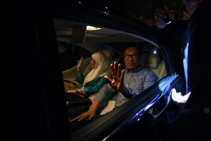 Malaysia's leader-in-waiting Anwar Ibrahim spent almost a decade in jail after being convicted of sodomising a young male aide (AFP Photo/Mohd RASFAN)