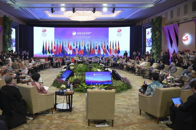Foreign Ministers attend the 30th Association of Southeast Asian Nations (ASEAN) Regional Forum of the ASEAN Foreign Ministers' meeting in Jakarta, on July 14, 2023. Photo: AFP