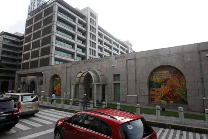 The Asian Development Bank building in Mandaluyong City, east of Manila, Philippines. Photo: Rolex Dela Pena/EPA
