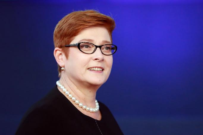Australian Foreign Minister Marise Payne arrives for the Asem 12, Asia-Europe Meeting in Brussels, Belgium, 18 October 2018. Photo: Stephanie Lecocq/EPA