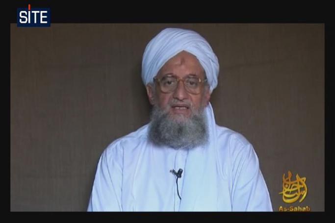 A handout video still image obtained from the SITE Institute on 22 September 2009, shows Ayman al-Zawahiri, the number two in the leadership of al-Qaeda. Photo: EPA/SITE INSTITUTE
