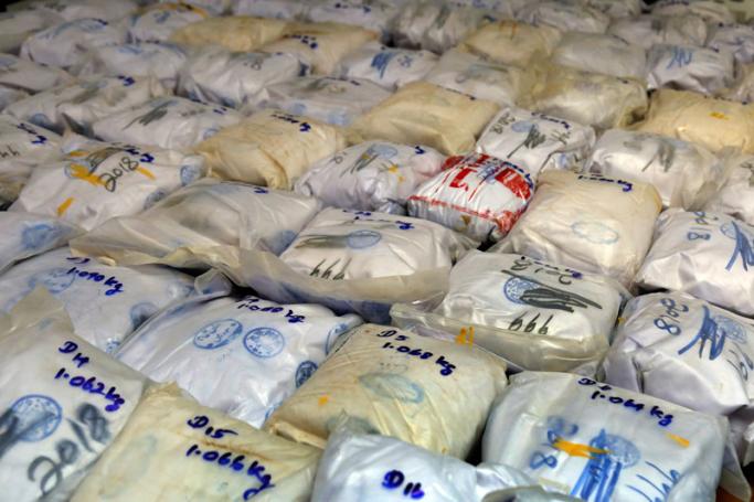 Bags of heroin. Photo: EPA