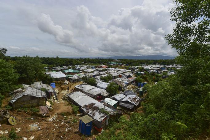 A general view of the Shalbagan camp for Rohingya refugees in Teknaf on August 22, 2019. Photo: Munir Uz Zaman/AFP
