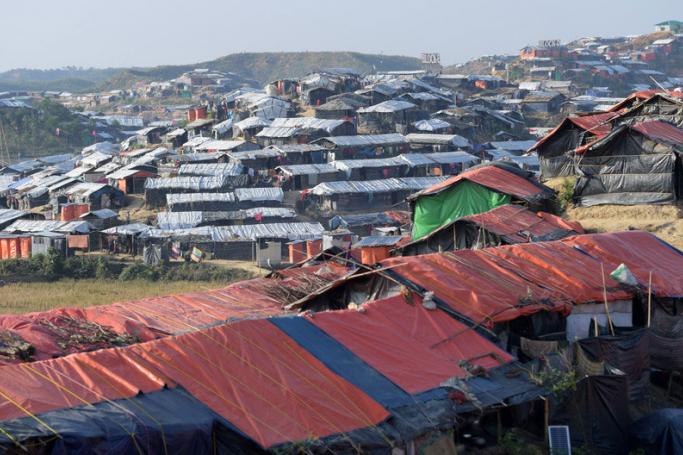 The Jamtoli refugee camp near Cox's Bazar, Bangladesh. Photo: EPA