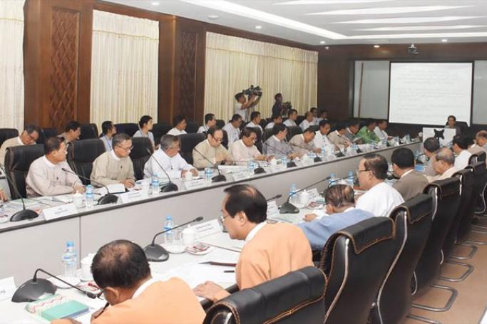 State Counsellor attends 1st meeting of Steering Committee for Implementation of BRI. Photo: Myanmar State Counsellor Office