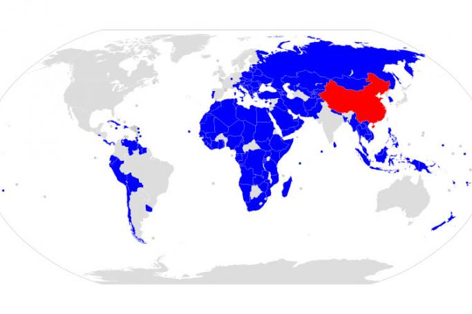 This is the map of the countries which signed the Belt and Road Initiative cooperation documents (Photo: Wikipedia)