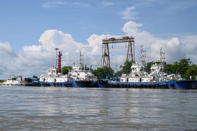 File Photo: Vessels are docked at a Chinese-owned oil refinery on Maday Island off Kyaukphyu, Rakhine state, Myanmar, October 2, 2019 / Photo: AFP