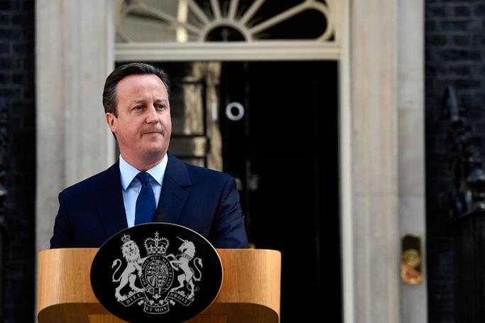 British Prime Minister David Cameron announces his resignation after losing the vote in the EU Referendum outside N10 Downing Street in London, Britain on 24 June 2016. Photo: Facundo Arrizabalaga/EPA
