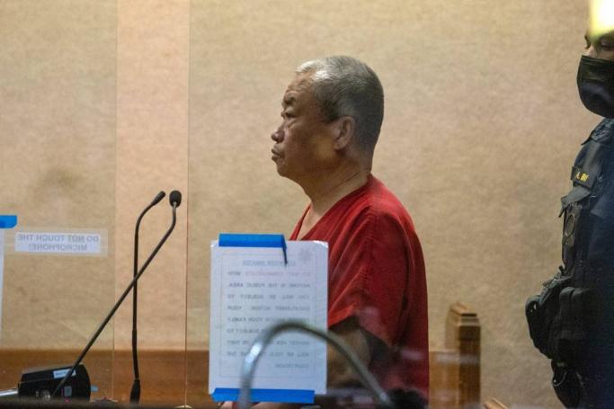 Chunli Zhao appears for his arraignment in San Mateo Superior Court on January 25, 2023 in Redwood City, California. Zhao is charged with seven counts of murder and one count of attempted murder in Monday's shootings at two separate locations. Photo: AFP