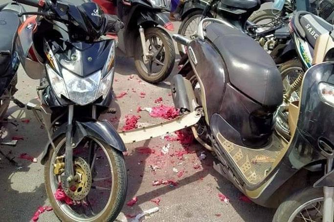 A bomb exploded in front of the Road Transportation Administration Department's (RTAD) office in Mandalay. Photo: Mizzima