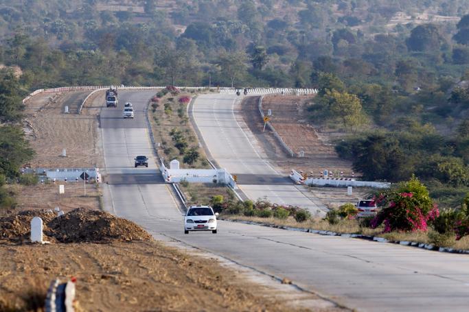 A view of a section of the Yangon-Mandalay Expressway near Meik Tila city, some 500km from Yangon, Mandalay Division, Myanmar. Photo: EPA