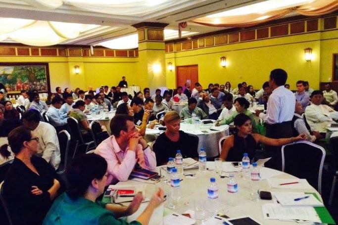 Participants at the recent workshop run by UK Trade & Investment Burma on 'Social Investment in the Extractive Industry'.  Photo: Foreign Office news on Burma

