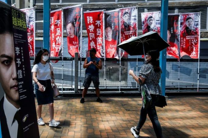 September elections for Hong Kong's legislature will be delayed for a year (AFP Photo/ISAAC LAWRENCE)
