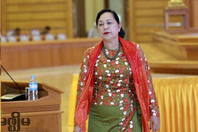 House of Representatives MP from Pale constituency Khin San Hlaing. Photo: Mizzima