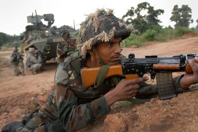 An Indian soldier on an India-US joint exercise. Photo: U.S. Department of Defense
