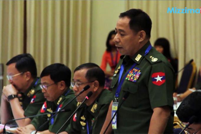 Union-level Joint Monitoring Committee (JMC-U) Chairman Lt. Gen. Yar Pyae.
