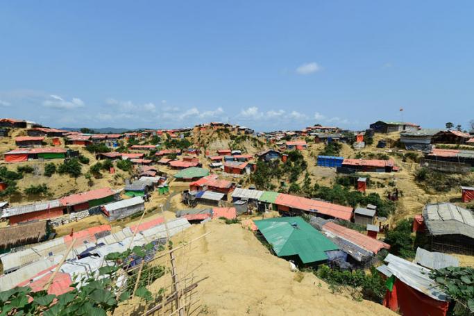 This photograph taken on April 9, 2018, shows a general view of the Kutupalong refugee camp in Bangladesh's Ukhia district. Photo: Munir Uz Zaman/AFP
