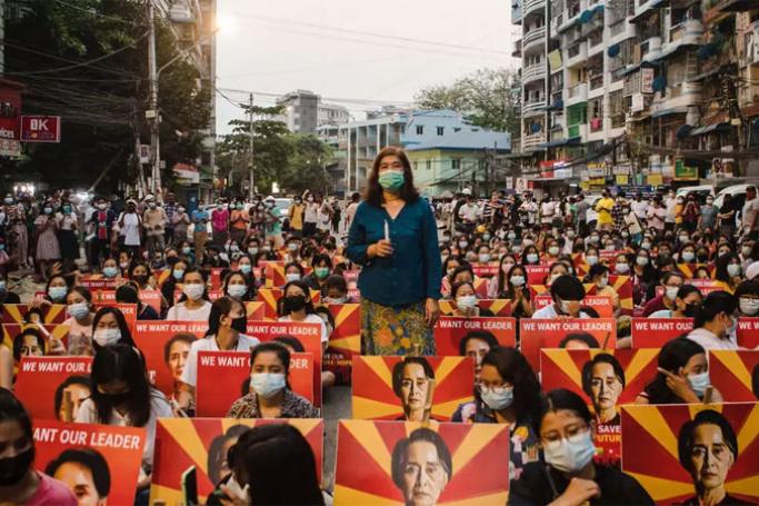 A hundred days on from the military coup that ended Myanmar's brief dalliance with democracy, three women tell AFP about their lives and their struggle, living between anger and hope (Photo: AFP/File)