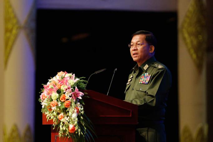 Myanmar army chief senior general Min Aung Hlaing. Photo: EPA-EFE
