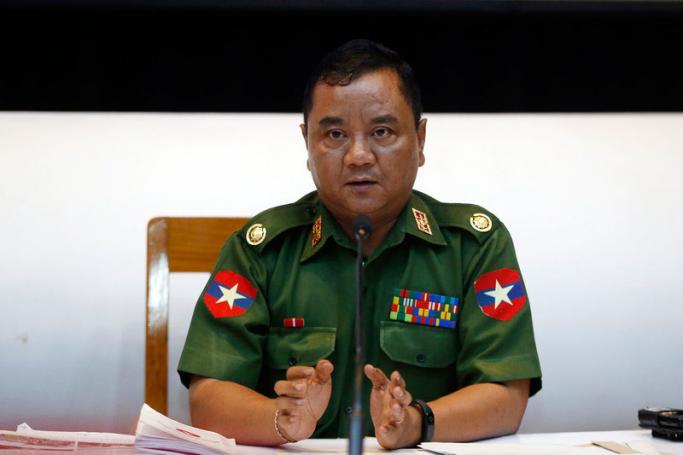 Myanmar Army spokesman Brigadier General Zaw Min Tun. Photo: EPA