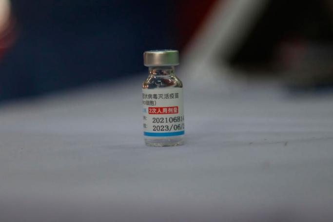A vial of Sinopharm COVID-19 vaccine. Photo: EPA