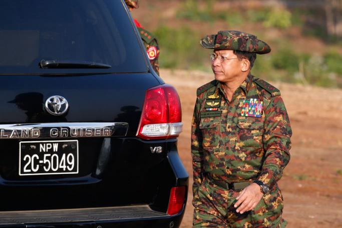 Myanmar military commander-in-chief Senior General Min Aung Hlaing. Photo: EPA