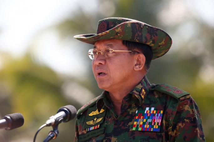 Myanmar's military Commander-in-Chief, Senior General Min Aung Hlaing. Photo: Lynn Bo Bo/EPA