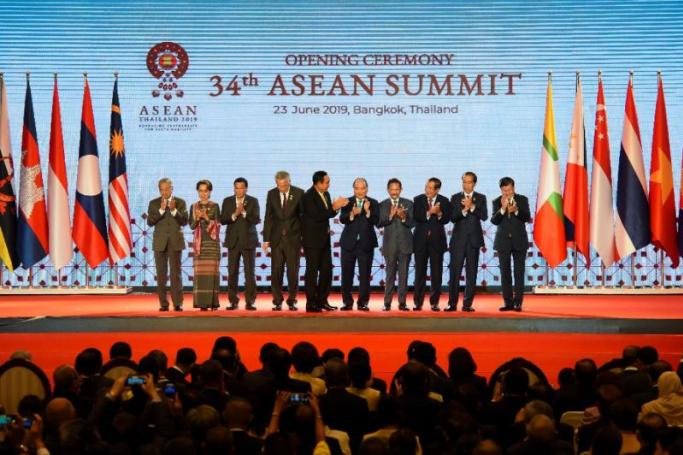 The opening ceremony of the 34th Association of Southeast Asian Nations (ASEAN) summit in Bangkok on June 23, 2019. Photo: Tang Chhin Sothy/AFP