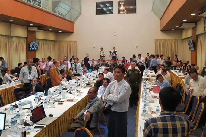 Delegates at the Myanmar Peace Center on August 6, 2015. Photo: Nyo Ohn Myint/Facebook
