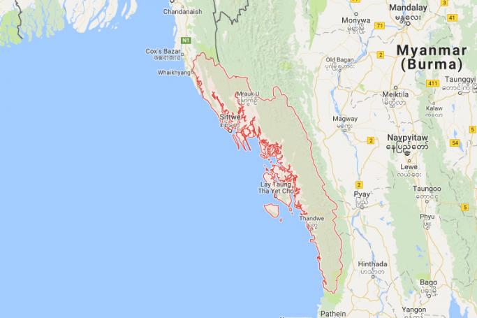 Rakhine State. Map: Google
