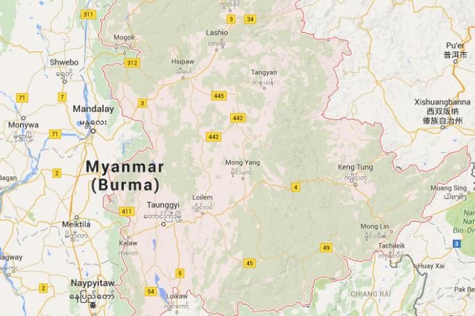 Shan State, Myanmar. Map: Google
