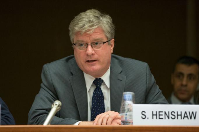 Acting Assistant Secretary of State for the Bureau of Population, Refugees, and Migration Simon Henshaw. Photo:  United States Mission Geneva/Flickr
