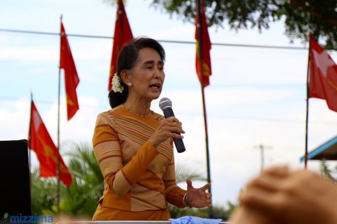 Aung San Suu Kyi. Photo: Thet Ko/Mizzima
