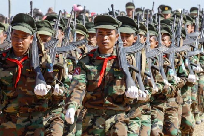 Ta'ang National Liberation Army (TNLA) troops. Photo: PNS