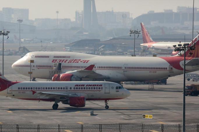 Air India passenger planes seen at the Chhatrapati Shivaji International Airport in Mumbai, India. Photo: EPA