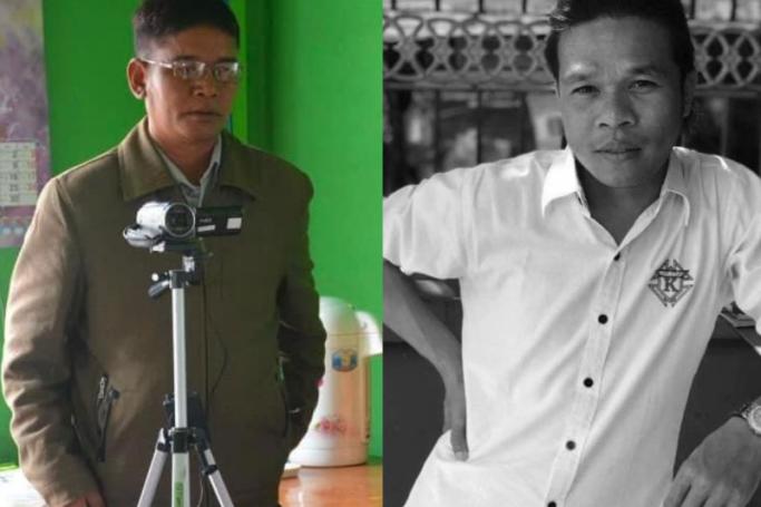 Journalists Pu Tuidim (left) and Sai Win Aung (right) were killed by members of Myanmar's military in separate attacks on January 8 and December 25 respectively. Photo: Twitter