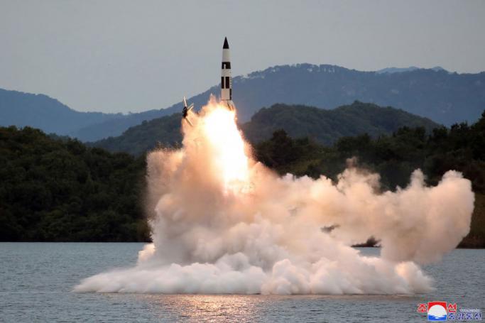 North Korea's recent missile tests were "tactical nuclear" drills personally overseen by leader Kim Jong Un, state media said on October 10, adding the launches were a response to US-led joint military exercises in the region. Photo: AFP