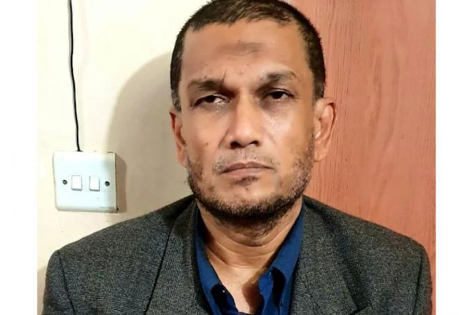 Mohammad Shah Ali, the brother of ARSA leader Ataullah Abu Ammar Jununi, was arrested from a refugee camp with local made arms and drugs. Photo: AFP