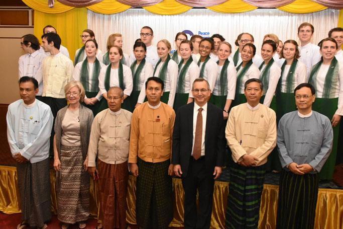 New batch of Peace Corps volunteers. Photo: CM Phyo Min Thein Facebook page