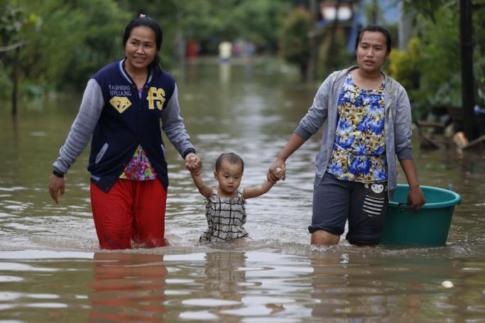 Victims of the recent flooding in Mon State, Myanmar. Photo: EPA