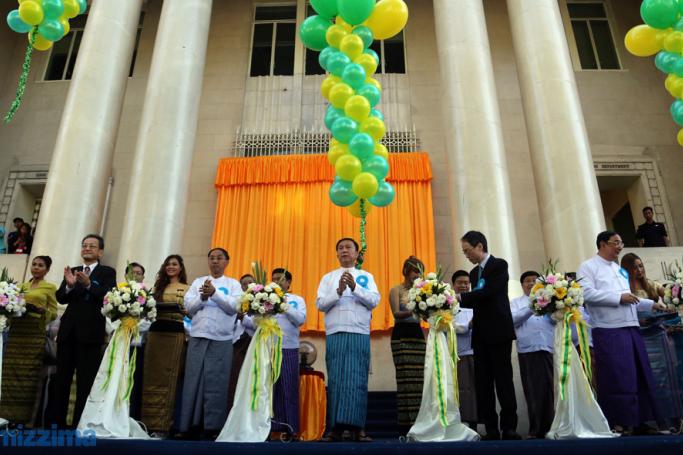 The Yangon Stock Exchange or YSX opens - but it will take a little time to get going. Photo: Thet Ko/Mizzima
