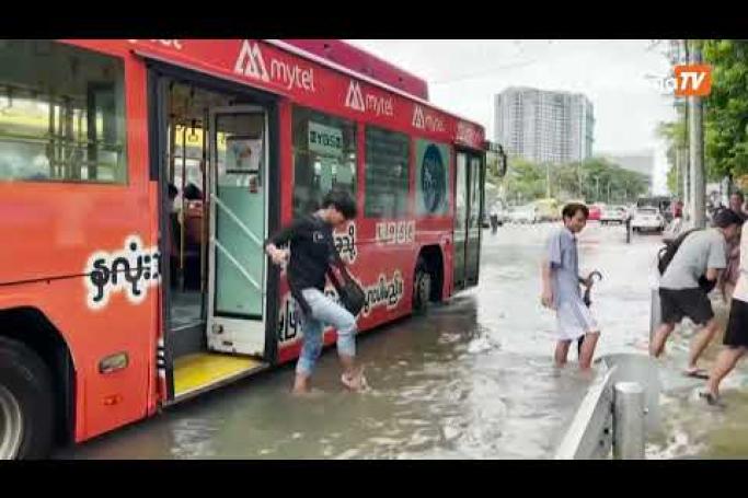 Embedded thumbnail for Monsoon floods hit Myanmar commercial hub Yangon